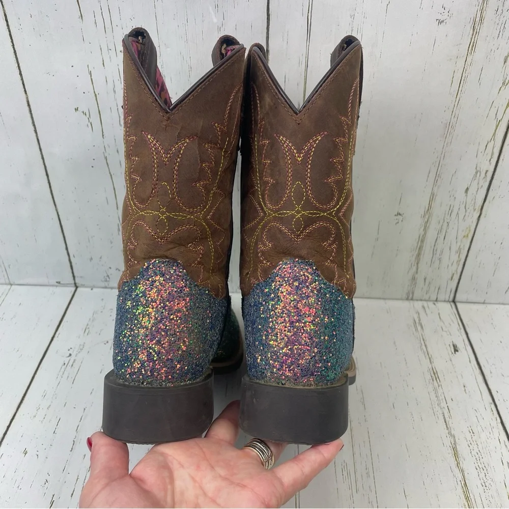 Smoky Mountain Shyanne Girls‎ Glitterama Western Boots-Broad Square Toe